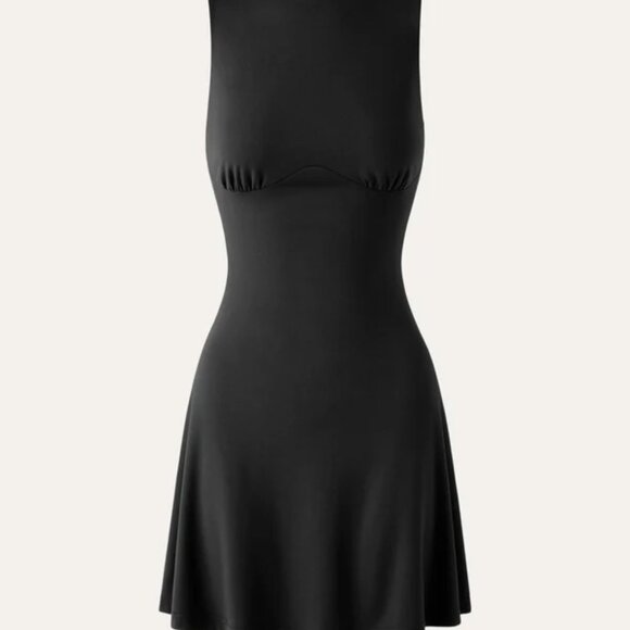 OGL Sleek Bustier Mini Dress - Black Medium - Picture 2 of 3